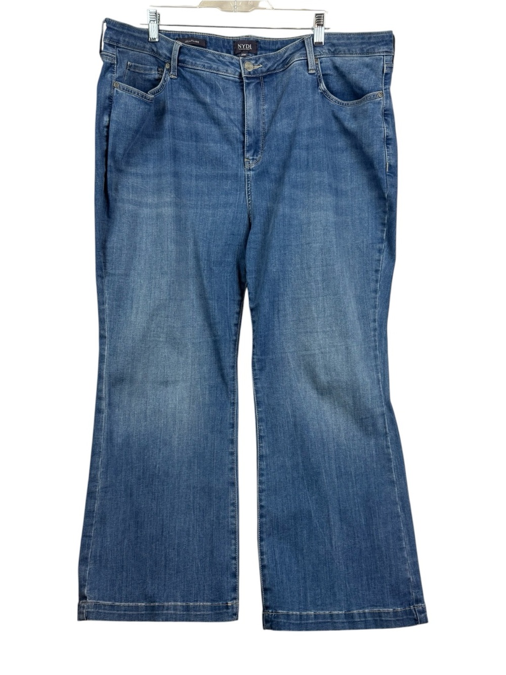 NYDJ Julia Flare Jeans Women’s 20W Blue Crop Flare High Rise Lift Tuck